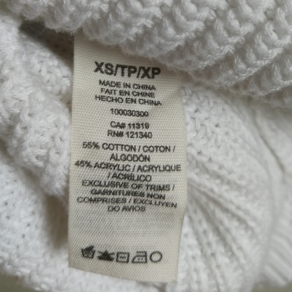 ❤️[3/$35] WHITE Garage Lace Up Back Sweater - Picture 7 of 7